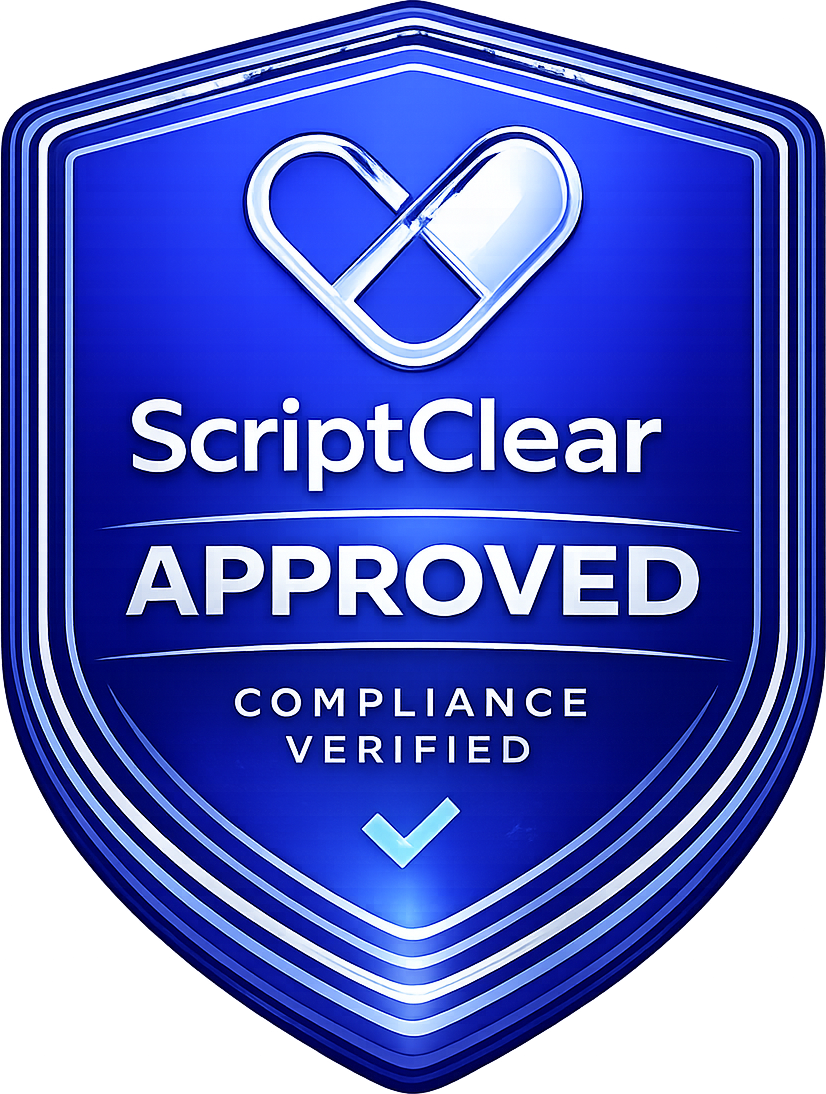 ScriptClear Approved — compliance verified certification seal